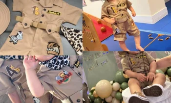 Childrens Safari Costume (Çocuk Safari Kostümü) Nefes Aldıran Kumaşlarla Maksimum Konfor